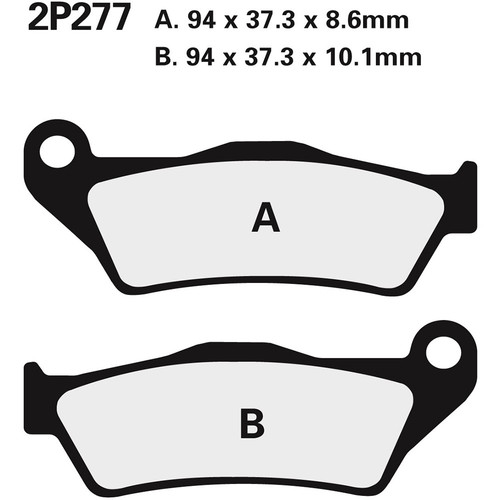 Nissin pad brake rear - nissin, pad,