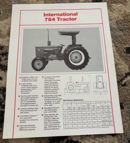 International harvester 784 - harvester,