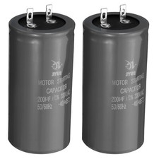 2Pcs Motor Start Capacitor 200uf 300V 50/60Hz CD60 Running Capacitor