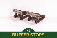 2x Model Railway Buffer Stops