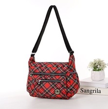 Season Design Crinkle Nylon S-Medium Messenger Cross Body Shoulder Woman Bag UK