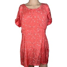 Masai Clothing Company Tunic Top M Medium Womens Ladies 12 Coral Summer Pockets
