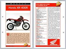 Honda XR 400R - Models - Mega Bikes Hachette Card