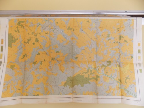 Antique 1902 map south - map,
