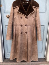 Antartex Vintage Double Breasted Sheepskin Coat.