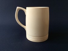 KEITH MURRAY SIGNED WEDGWOOD MOONSTONE TANKARD / MUG , EARLY MARK  IN VGC