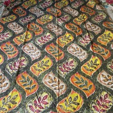 Vintage 1960s Barkcloth Panel