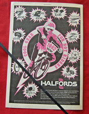 HALFORDS TEAM BMX ACCESSORIES 1982 ORIGINAL VINTAGE ADVERT