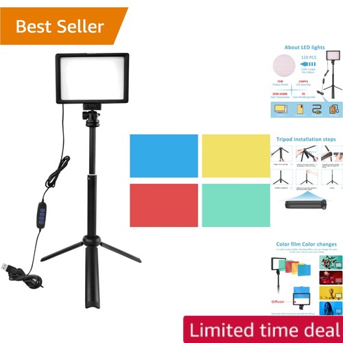 Led video light kit with - light,