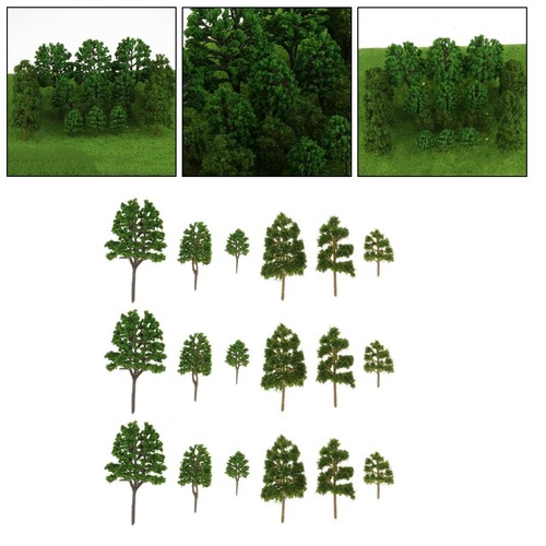 1set 18pcs model trees layout - 1set/18pcs,