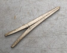 Antique Bone Tool– Tongs Or Glove Stretchers - Handcrafted, Pivoted Design