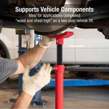 500KG Rotary Lift Bracket Heavy Duty Gearbox Lift Hoist Stand Vertical Jack Red