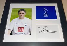 ROBBIE KEANE SPURS FOOTBALL LEGEND SIGNED AUTOGRAPHED DISPLAY COA