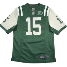 Nike New York Jets NFL Jersey Men's Medium #15 Tebow Green White Retro Football