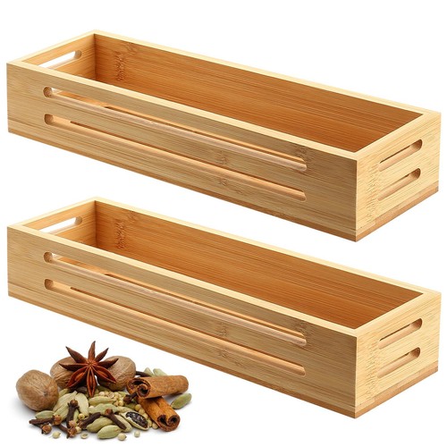 Pcs wooden spice rack wall - 2,