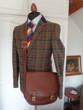 FOSSIL  UNISEX Crossbody Handbag Shoulder Bag  Brown Leather Messenger Satchel