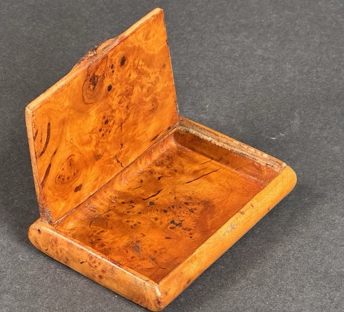 Vtg burl wood veneer folding - wood,
