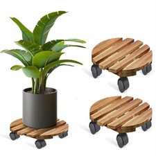 2X Round Plant Caddy Rolling