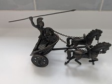 Vintage bronze roman gladiator - vintage,