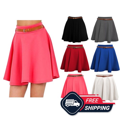 Womens belted mini - mini, skirt