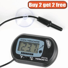 Digital LCD Thermometer Aquarium Fish Tank Vivarium Water UK