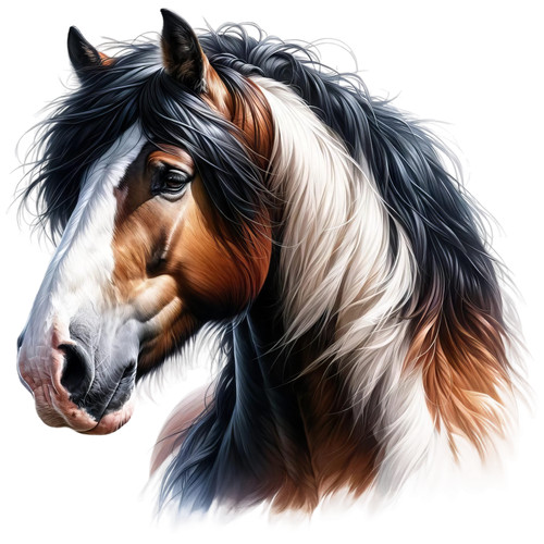 Gypsy shire horse vinyl - horse,