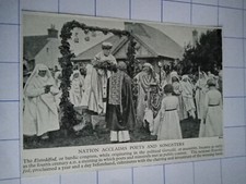 Wales Eisteddfod bardic congress gorsedd Welsh people c 1930