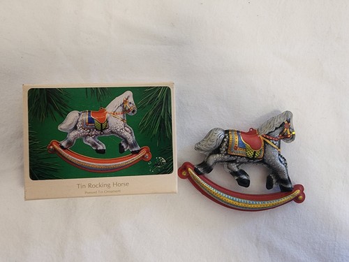 Tin rocking horse hallmark - tin,