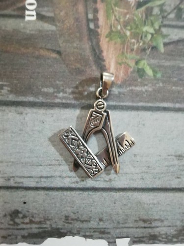 Masonic unisex silver pendant - masonic,