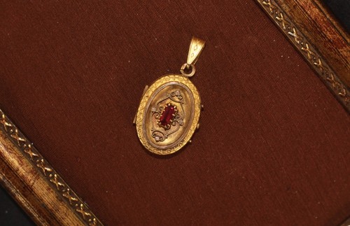 Victorian gold filled locket - gold-filled,