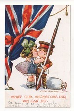 WW1 patriotic postcard - Fred