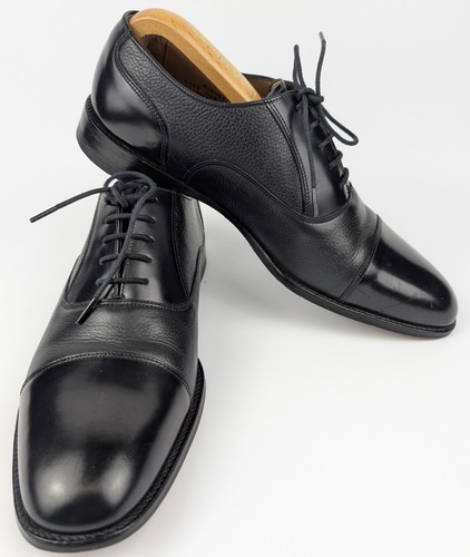 Loake black leather oxford - leather,