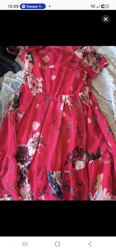 Pink floral fit - pink, long