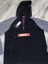 Hoodrich Ancillary Mens Windrunner Jacket Black/Grey Size ~ Uk Size Small
