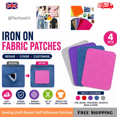 4pcs iron mending patches - 4pcs, on