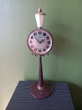 Vintage Rhythm M.I Japan Moulin Rouge Street Lamp Alarm Clock.