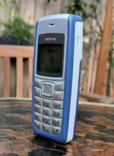Nokia 1112  New Unlocked BLUE Classic Mobile Phone GSM 900/1800 Bar + Warranty