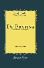 De Pratina: Dissertatio