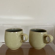 2 x Denby Fire Yellow Sage