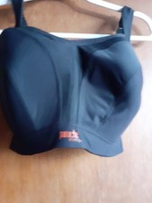 NEW  PANACHE SPORT  BLACK  PADDED UNDERWIRED BRA  SIZE 32G