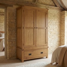 Double Wardrobe with 1 Drawer