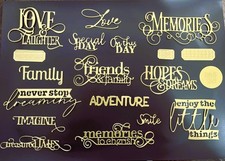 19 Sentiment Die Cuts - From