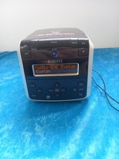 Roberts Sound 38 CD DAB FM Radio Alarm Clock Black Silver (CD Not Working)