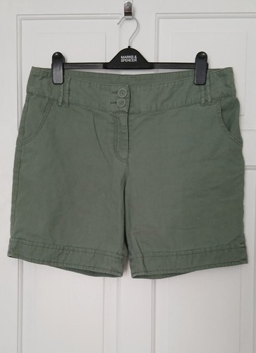 Women khaki green shorts - women's,
