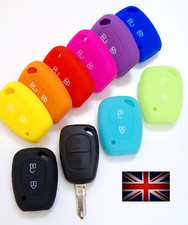 2 BUTTON KEY COVER FOR RENAULT  TRAFIC MASTER KANGOO CASE FOB REMOTE SILICONE 2