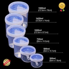 Clear Plastic Food Storage Jar