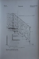 1909 ARCHITECTURE PRINT IRONWORK WROUGHT IRON STAIR RAIL ORTA ITALY FRANCIS BACO