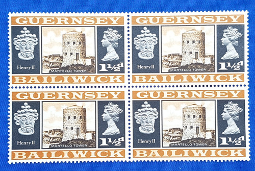 Guernsey stamp block - 4,