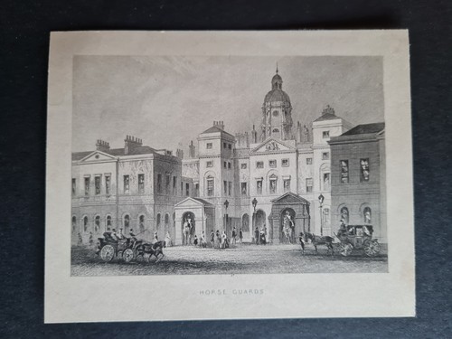 Antique 1851 print horse - antique,