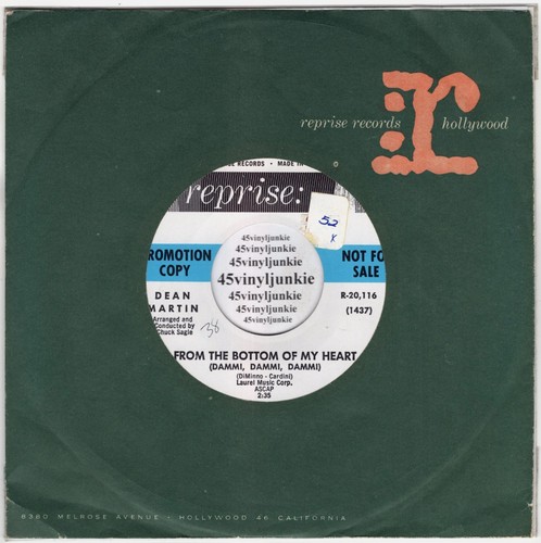 Dean martin promo rpm from - dean,